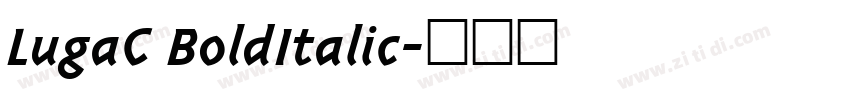 LugaC BoldItalic字体转换